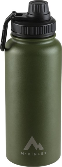 McKINLEY Trinkflasche Vacuum 1L Schraubverschl GREEN DARK