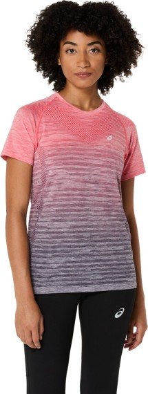 ASICS SEAMLESS SS TOP CORAL REEF/GREYISH PURPLE